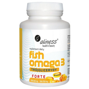Aliness Fish Omega 3 Forte Trójglicerydy 500/250 mg - 60 kapsułek