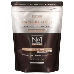 BeKeto Kawa rozpuszczalna Brain Fuel, francuska wanilia - 250 g