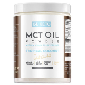 BeKeto Olej MCT w proszku, kokos-biała czekolada - 300 g