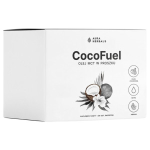 Aura Herbals Coco Fuel, Olej MCT 7000 mg w proszku - 30 saszetek