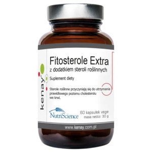 Kenay Fitosterole Extra z dodatkiem steroli roślinnych - 60 kapsułek