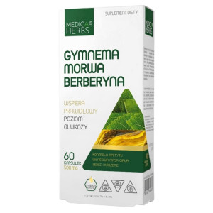 Medica Herbs Gymnema Morwa Berberyna - 60 kapsułek