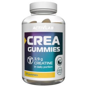 Activlab Crea Gummies, Monohydrat kreatyny, cytryna-limonka - 60 żelek