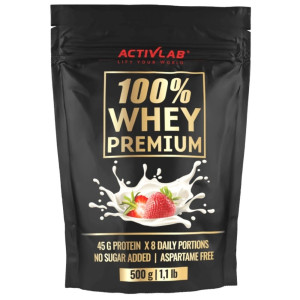 Activlab 100% Whey Premium Odżywka białkowa, truskawka - 500 g