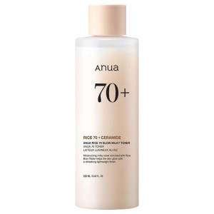 Anua Rice 70+ Ceramide Mleczny tonik rozjaśniający - 250 ml