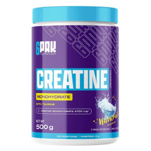 6PAK Creatine monohydrate, Kreatyna z tauryną - 500 g