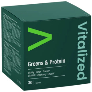 Vitalized Greens & Protein, Superfoods i białko roślinne - 30 saszetek