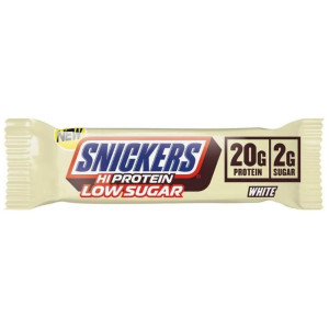 Snickers White Hi-Protein Low Sugar, Baton białkowy, karmel & masło orzechowe - 57 g