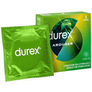Durex prezerwatywy Arouser prążkowane - 3 sztuki