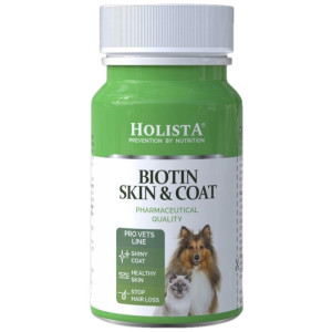 Holista Biotin Skin & Coat, witaminy i minerały dla psa i kota - 90 tabletek