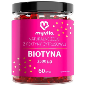 MyVita Biotyna 2500 μg, żelki z pektyny cytrusowej - 60 żelek
