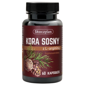 Skoczylas Kora sosny z L-argininą - 60 kapsułek