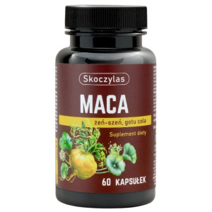 Skoczylas Maca, Żeń-szeń, Gotu cola - 60 kapsułek