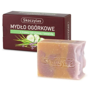 Skoczylas Mydło ogórkowe z trawą cytrynową i lawendą - 100 g
