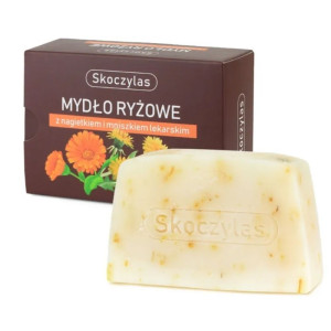 Skoczylas Mydło ryżowe z nagietkiem i mniszkiem lekarskim - 100 g