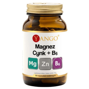 Yango Magnez + Cynk + Witamina B6 - 90 kapsułek
