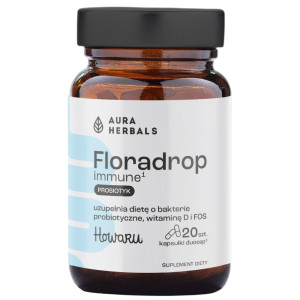 Aura Herbals Floradrop Immune, Probiotyk - 20 kapsułek