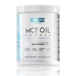 BeKeto Olej MCT w proszku, bezsmakowy - 300 g