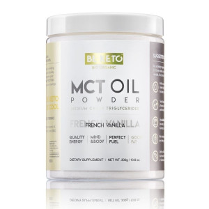 BeKeto Olej MCT w proszku, francuska wanilia - 300 g