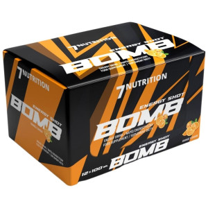 7Nutrition BOMB, Shot energetyczny, pomarańcza - 12 sztuk