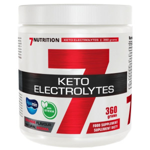 7Nutrition Keto Electrolytes, Elektrolity + hydroksymetylomaślan, pomarańcza - 360 g