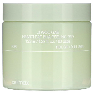 Celimax Ji Woo Gae Heartleaf BHA Peelingujące płatki do twarzy - 60 sztuk