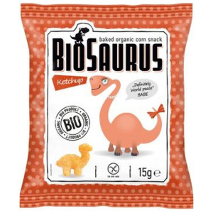McLloyd's BioSaurus Chrupki kukurydziane bezglutenowe, ketchupowe - 15 g