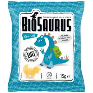McLloyd's BioSaurus Chrupki kukurydziane bezglutenowe, sól morska - 15 g