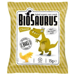McLloyd's BioSaurus Chrupki kukurydziane bezglutenowe, serowe - 15 g