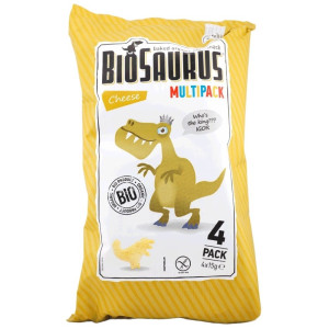 McLloyd's BioSaurus Chrupki kukurydziane bezglutenowe, serowe - 4x15 g