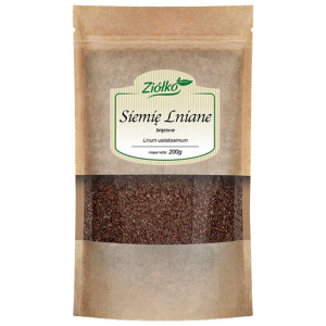 Ziółko Siemię lniane brązowe, ziarno - 200 g