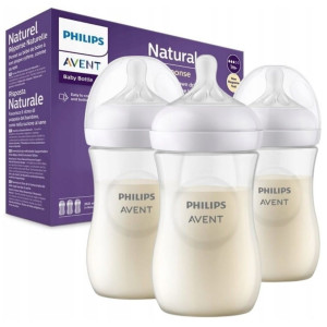 Philips Avent Responsywna butelka Natural dla niemowląt - 260 ml (3 sztuki)