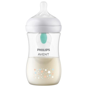 Philips Avent Responsywna butelka Natural z wentylem antykolkowym AirFree, miś - 260 ml