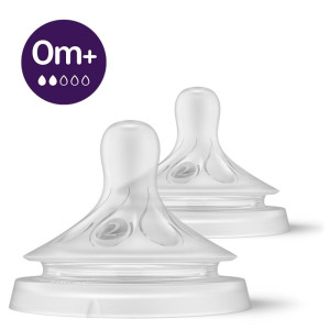Philips Avent Responsywny Smoczek Natural z wolnym przepływem - 2 sztuki