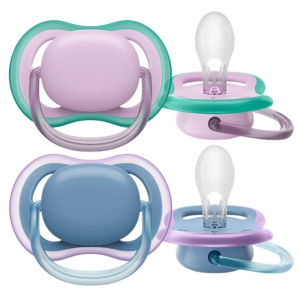 Philips Avent Ultra Air Smoczek, 6-18 m, Girl - 2 sztuki