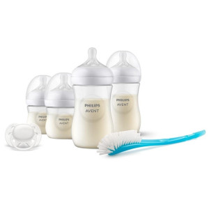 Philips Avent Zestaw butelek Baby Gift  - 4x butelka + smoczek + szczotka