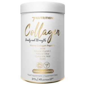 7Nutrition Kolagen rybi 5000 mg, malina-truskawka-wiśnia - 315 g