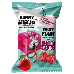 Bunny Ninja Fruit Fluk Przekąska owocowa jabłko-malina - 15 g