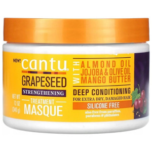 Cantu Grapeseed Regenerująca maska do zniszczonych włosów - 340 g
