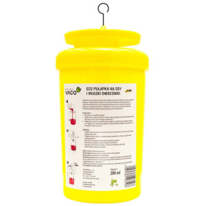 VACO Pułapka na osy, muchy, szerszenie + płyn - 200 ml