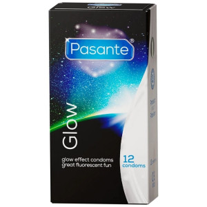 Pasante Glow Prezerwatywy świecące w ciemności - 12 sztuk