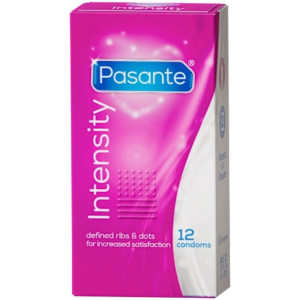 Pasante Intensity Prezerwatywy z wypustkami - 12 sztuk