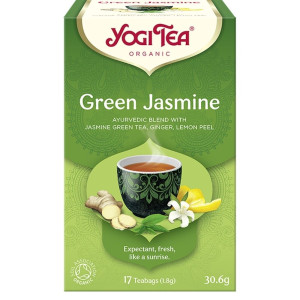 Yogi Tea Green Jasmine Zielona herbata jaśminowa z imbirem i ziołami - 17 saszetek