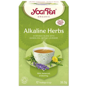 Yogi Tea Alkaline Herbs Herbata z mniszkiem, pokrzywą, lawendą - 17 saszetek