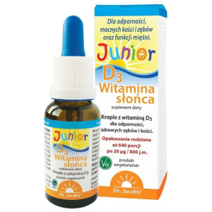 Dr. Jacob's Witamina D3 Junior Witamina Słońca - 20 ml