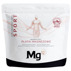Mg12 SPORT Płatki magnezowe do kąpieli - 1000 g