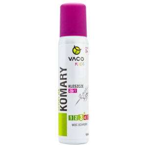 VACO Kids Spray na komary, kleszcze i meszki dla dzieci od 3 r.ż. - 100 ml