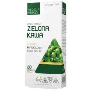 Medica Herbs Zielona kawa 550 mg - 60 kapsułek