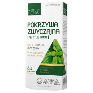 Medica Herbs Pokrzywa Zwyczajna (Nettle Root) 520 mg - 60 kapsułek