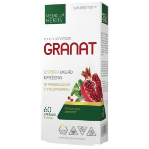 Medica Herbs Granat 520 mg - 60 kapsułek